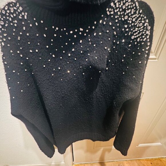 Cinq à Sept Alani Wool-Blend Embellished Sweater - Picture 3 of 3